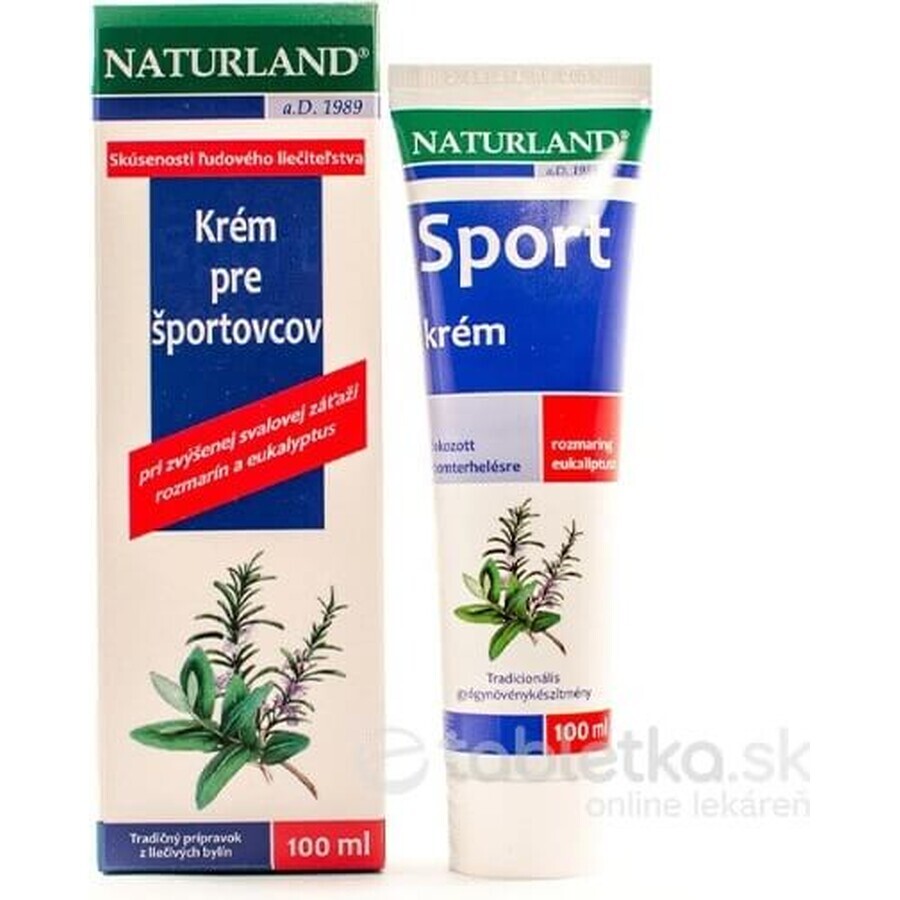 NATURLAND SPORTSMEN CREMA 1×100 ml, crema