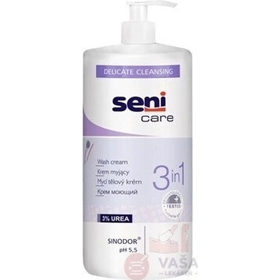 Seni Care Emulsie de spălare 3în1 3% uree, 1x1000 ml