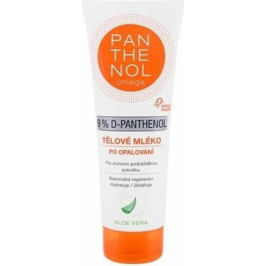 omega PANTHENOL 9% ALOE VERA 1×250 ml, crema corpo doposole