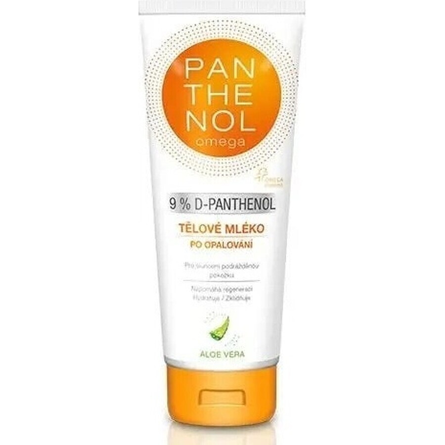 omega PANTHENOL 9% ALOE VERA 1×250 ml, crema corpo doposole