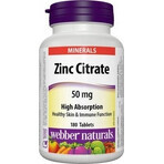 WEBBER NATURALS Zinco 50 mg Citrato 1×180 tbl, integratore alimentare