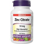 WEBBER NATURALS Zinco 50 mg Citrato 1×180 tbl, integratore alimentare