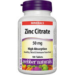 WEBBER NATURALS Zinco 50 mg Citrato 1×180 tbl, integratore alimentare