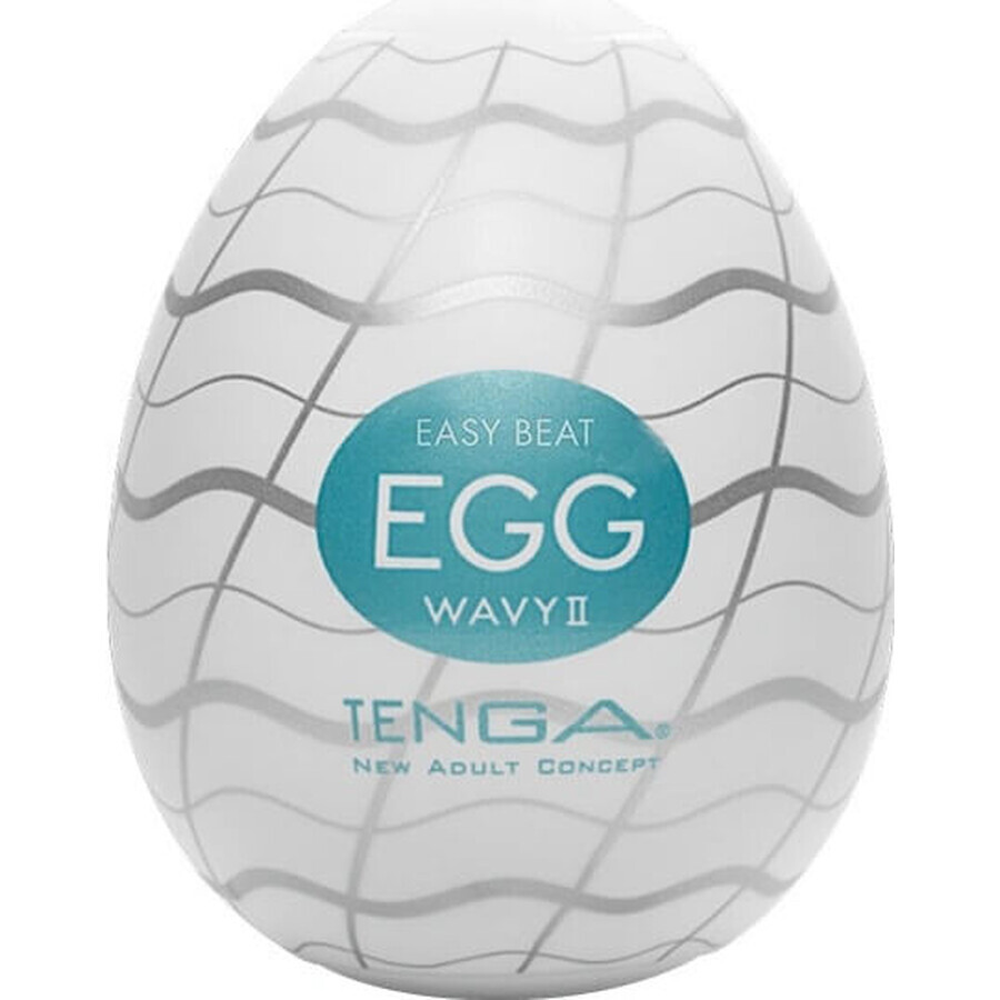 TENGA Masturbatore EGG Wavy II 1×1 pz, aiuto intimo