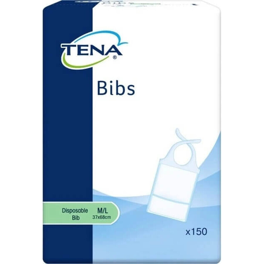 TENA Bib Bib L 1×150 pcs, size 37x66cm