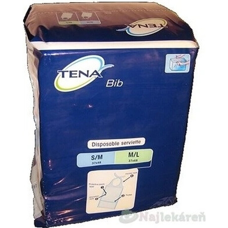 TENA Bib Bib L 1×150 pcs, size 37x66cm