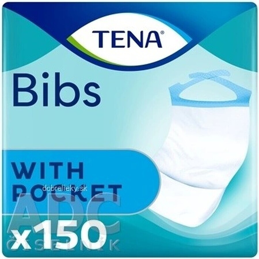 TENA Bib Bib L 1×150 pcs, size 37x66cm