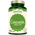 GreenFood Nutrition Curcumine + Vit D3 60cps 1×60 cps