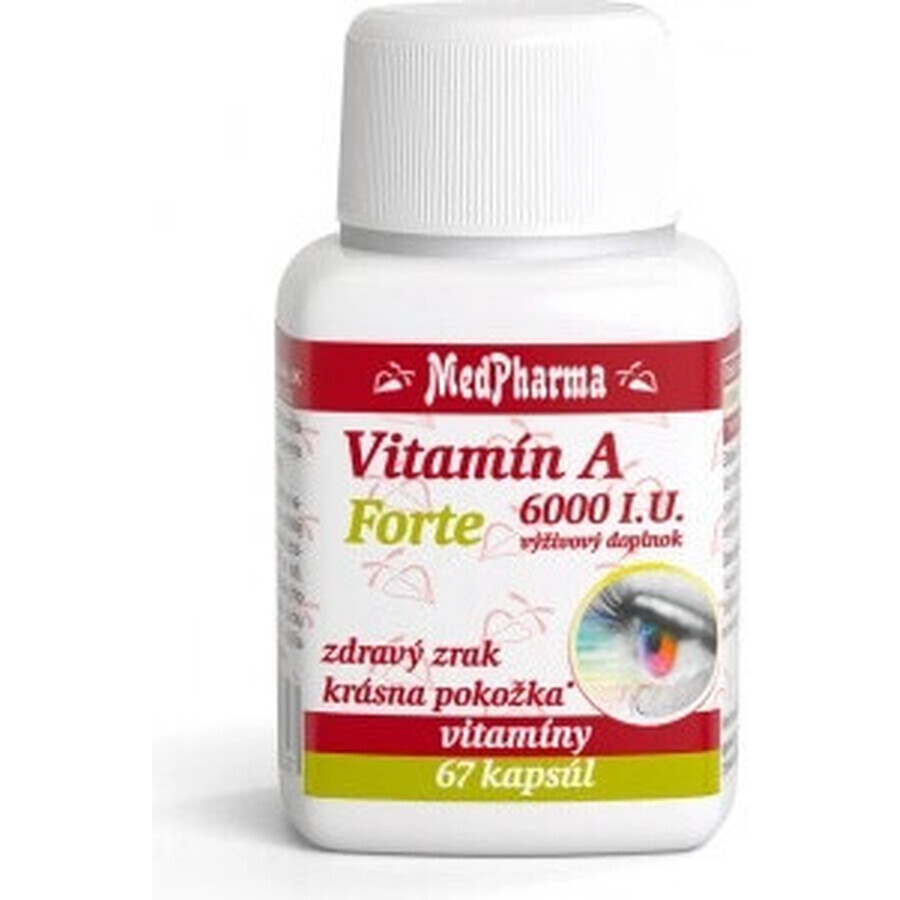 MedPharma Vitamina A 6000 UI Forte 1×67 cps, integratore alimentare