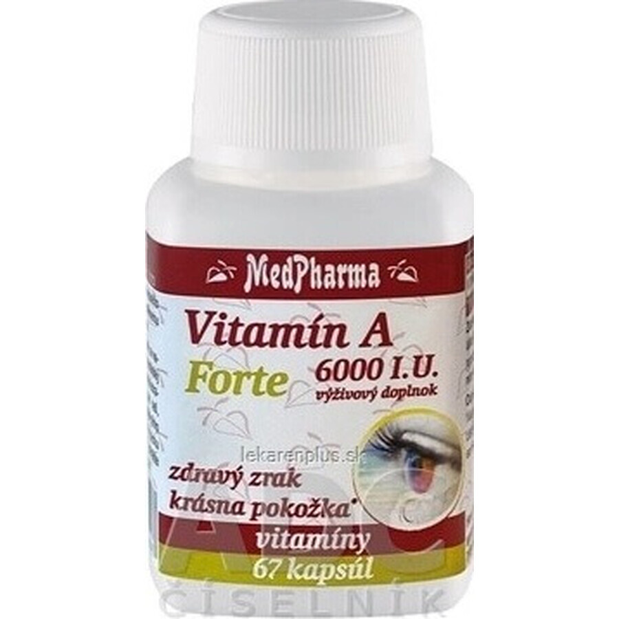 MedPharma Vitamina A 6000 UI Forte 1×67 cps, integratore alimentare