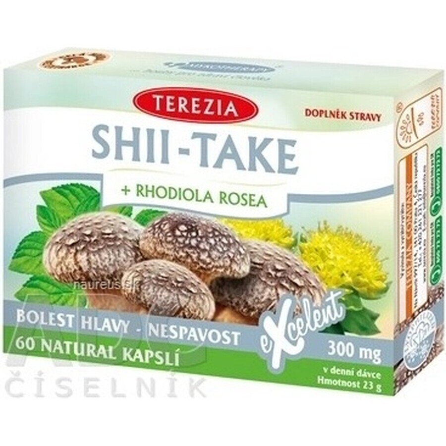 TEA THEREZIA SHII-TAKE + RHODIOLA ROSEA 1×60 cps, Nahrungsergänzungsmittel