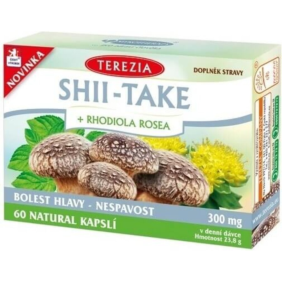 TEA THEREZIA SHII-TAKE + RHODIOLA ROSEA 1×60 cps, Nahrungsergänzungsmittel