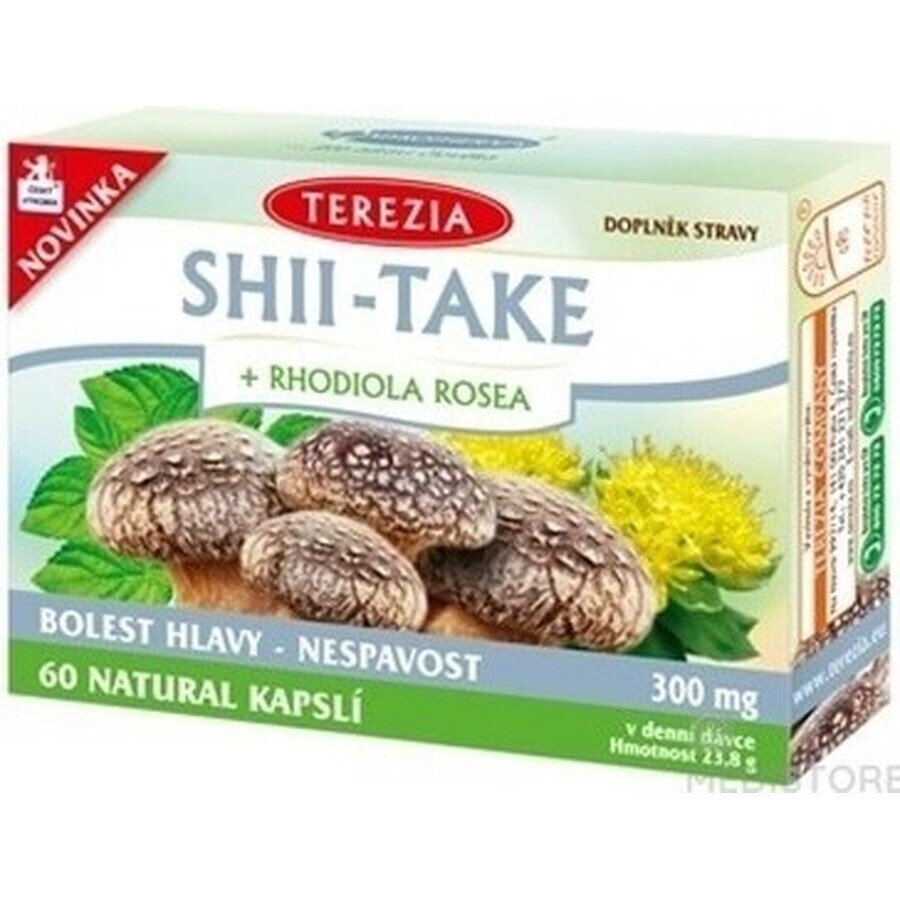 TEA THEREZIA SHII-TAKE + RHODIOLA ROSEA 1×60 cps, Nahrungsergänzungsmittel