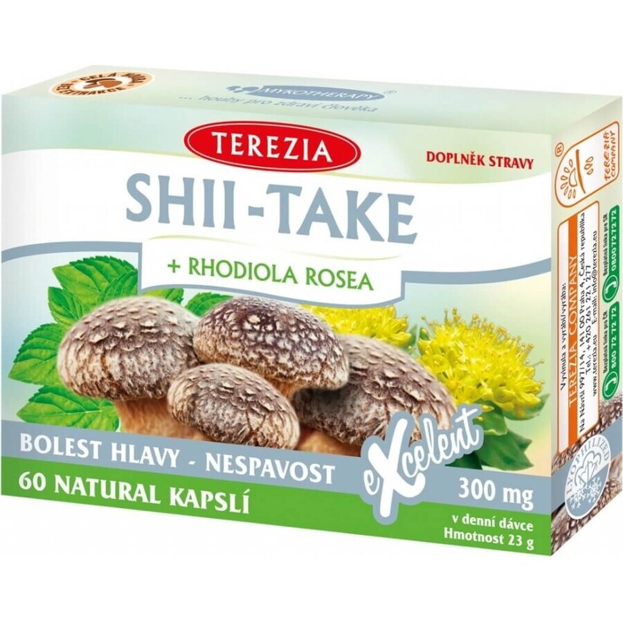 TEA THEREZIA SHII-TAKE + RHODIOLA ROSEA 1×60 cps, Nahrungsergänzungsmittel