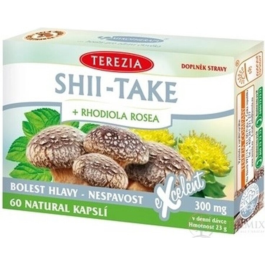 TEA THEREZIA SHII-TAKE + RHODIOLA ROSEA 1×60 cps, Nahrungsergänzungsmittel