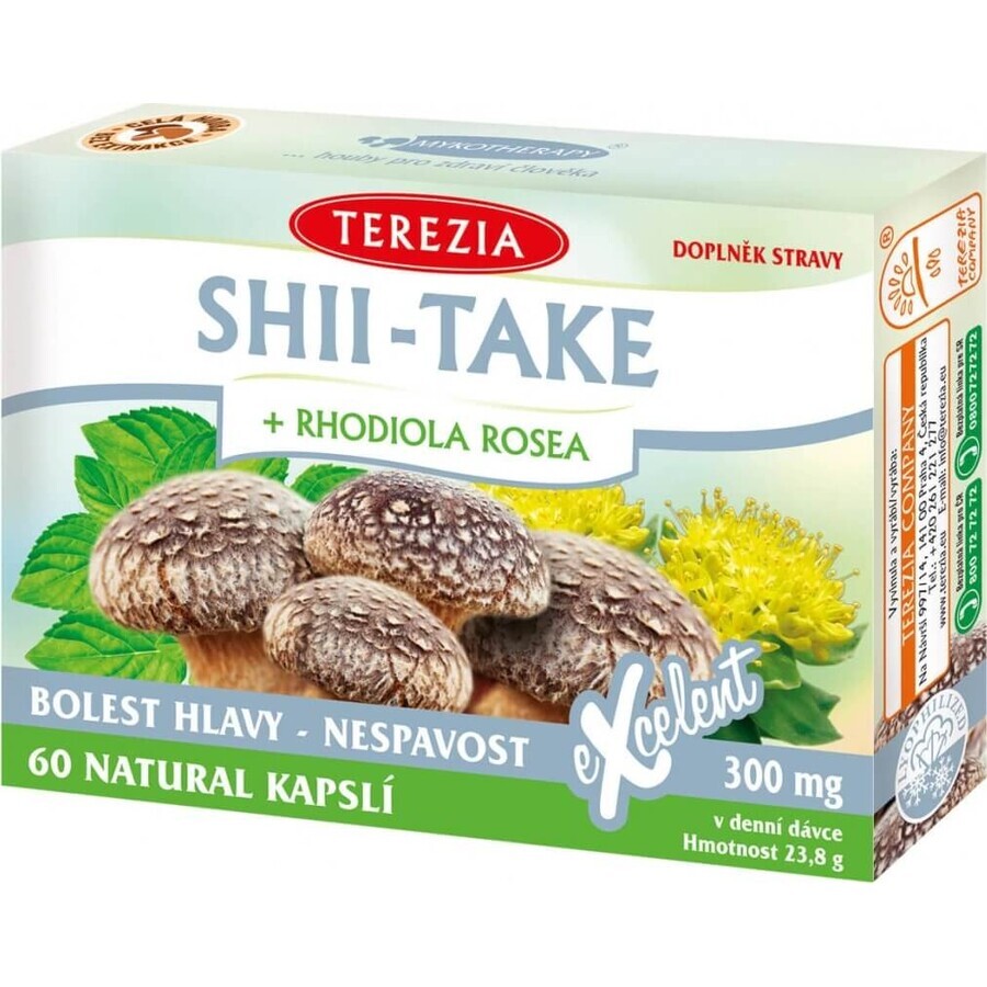 TEA THEREZIA SHII-TAKE + RHODIOLA ROSEA 1×60 cps, Nahrungsergänzungsmittel