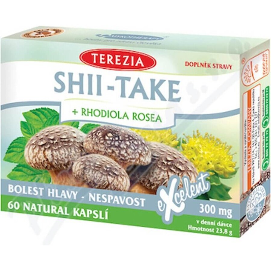 TEA THEREZIA SHII-TAKE + RHODIOLA ROSEA 1×60 cps, Nahrungsergänzungsmittel