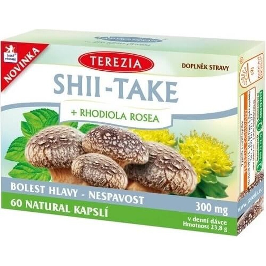 TEA THEREZIA SHII-TAKE + RHODIOLA ROSEA 1×60 cps, Nahrungsergänzungsmittel