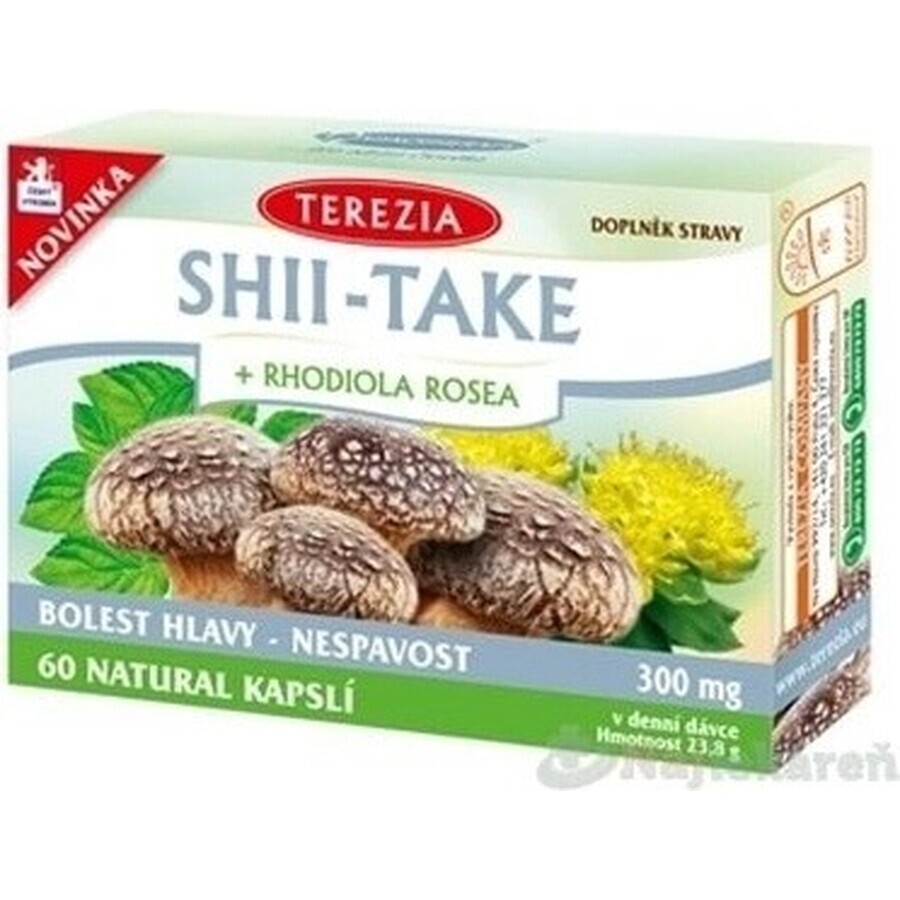 TEA THEREZIA SHII-TAKE + RHODIOLA ROSEA 1×60 cps, Nahrungsergänzungsmittel