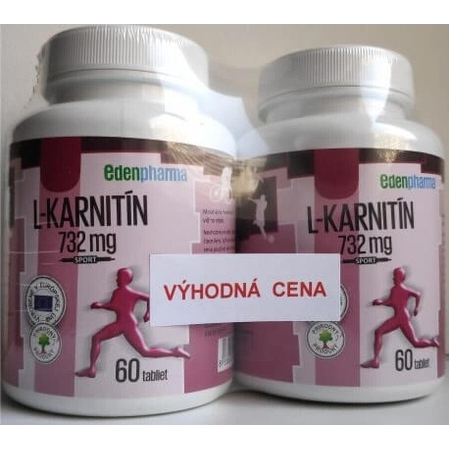 EDENPharma L-CARNITINA 732 mg DUOPACK 1×120 tbl, integratore alimentare