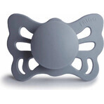 FRIGG Butterfly Succhietto anatomico in silicone grigio, 0-6m 1×1 pz, succhietto in silicone