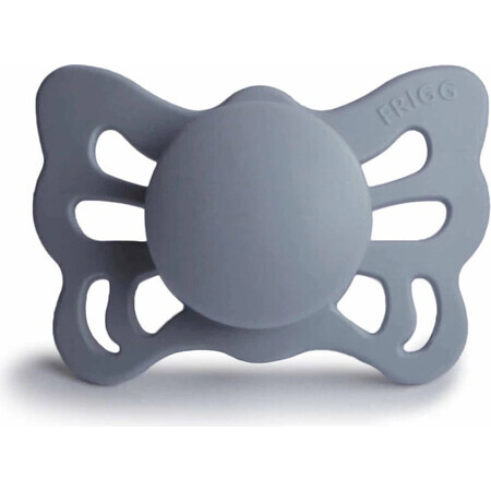 FRIGG Butterfly Succhietto anatomico in silicone grigio, 0-6m 1×1 pz, succhietto in silicone