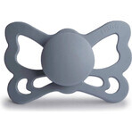 FRIGG Butterfly Succhietto anatomico in silicone grigio, 0-6m 1×1 pz, succhietto in silicone