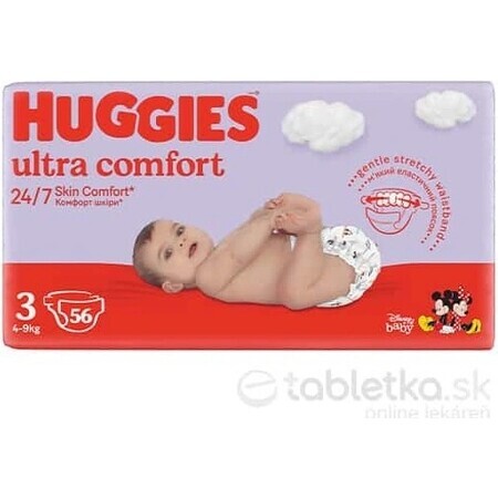 HUGGIES Ultra Comfort Jumbo 3 56 Stück 1×1 Stück