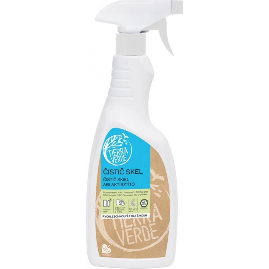 Detergent pentru sticlă Tierra Verde Bio Pom Citron 1×750ml, detergent natural pentru sticlă