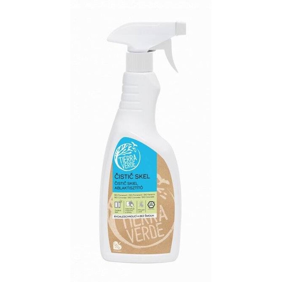 Detergent pentru sticlă Tierra Verde Bio Pom Citron 1×750ml, detergent natural pentru sticlă