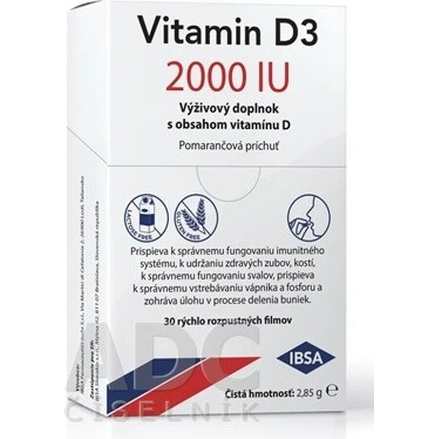 VITAMIN D3 IBSA IBSA 2000 IU 1×30 pcs, food supplement