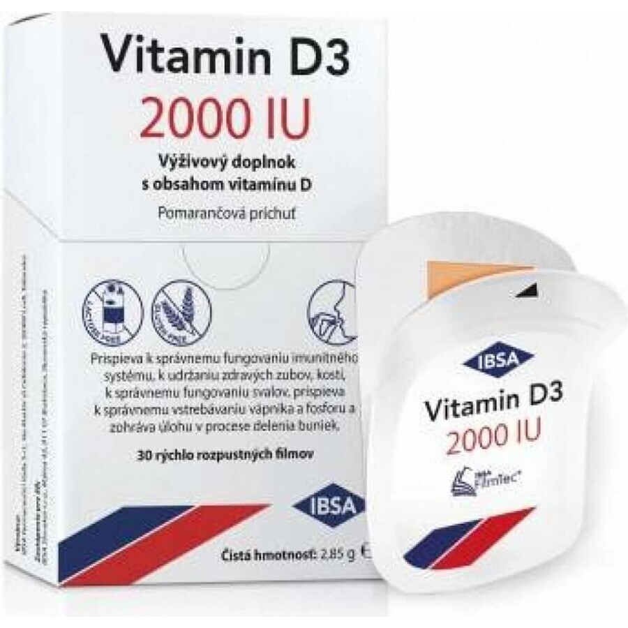 VITAMIN D3 IBSA IBSA 2000 IU 1×30 pcs, food supplement