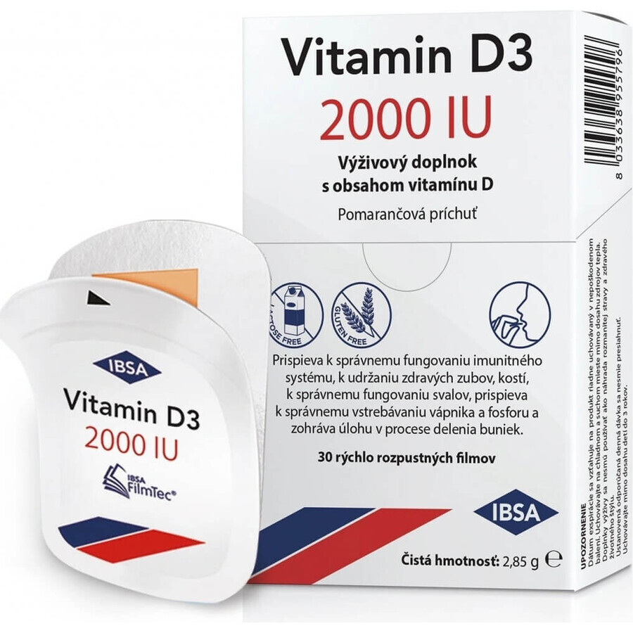 VITAMIN D3 IBSA IBSA 2000 IU 1×30 pcs, food supplement