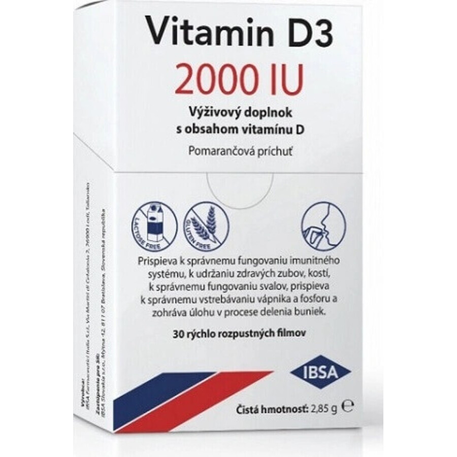 VITAMIN D3 IBSA IBSA 2000 IU 1×30 pcs, food supplement