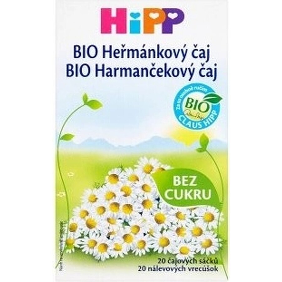 HiPP BIO Ceai de mușețel 20×1,5 g, ceai de mușețel