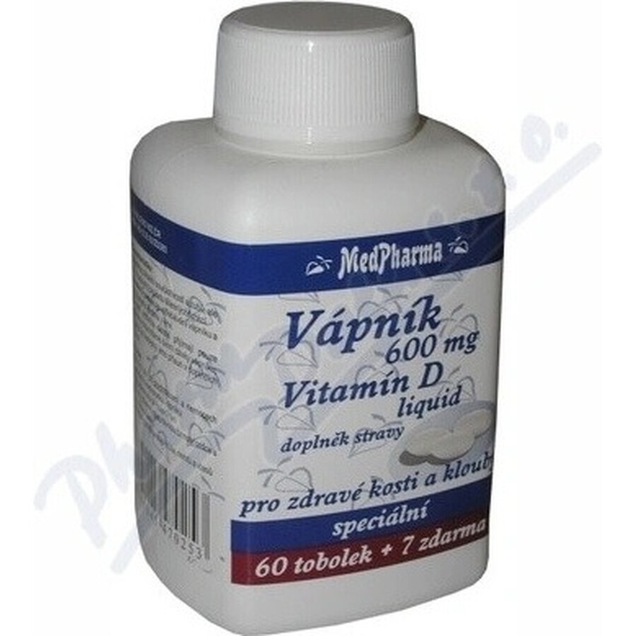 MedPharma LAMP 600 mg + Vitamina D liq. 1×37 cps, integratore alimentare