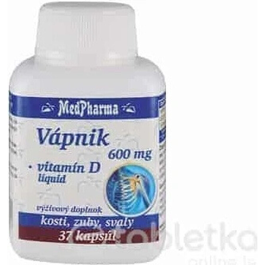 MedPharma LAMP 600 mg + Vitamina D liq. 1×37 cps, integratore alimentare