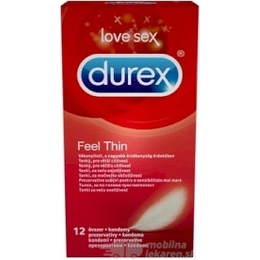 DUREX Feel Thin Classic 1×12 uds, preservativos