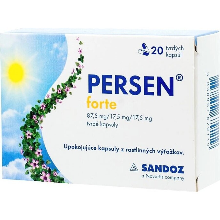 PERSEN FORTE 1×40 cps, verzachtende capsules