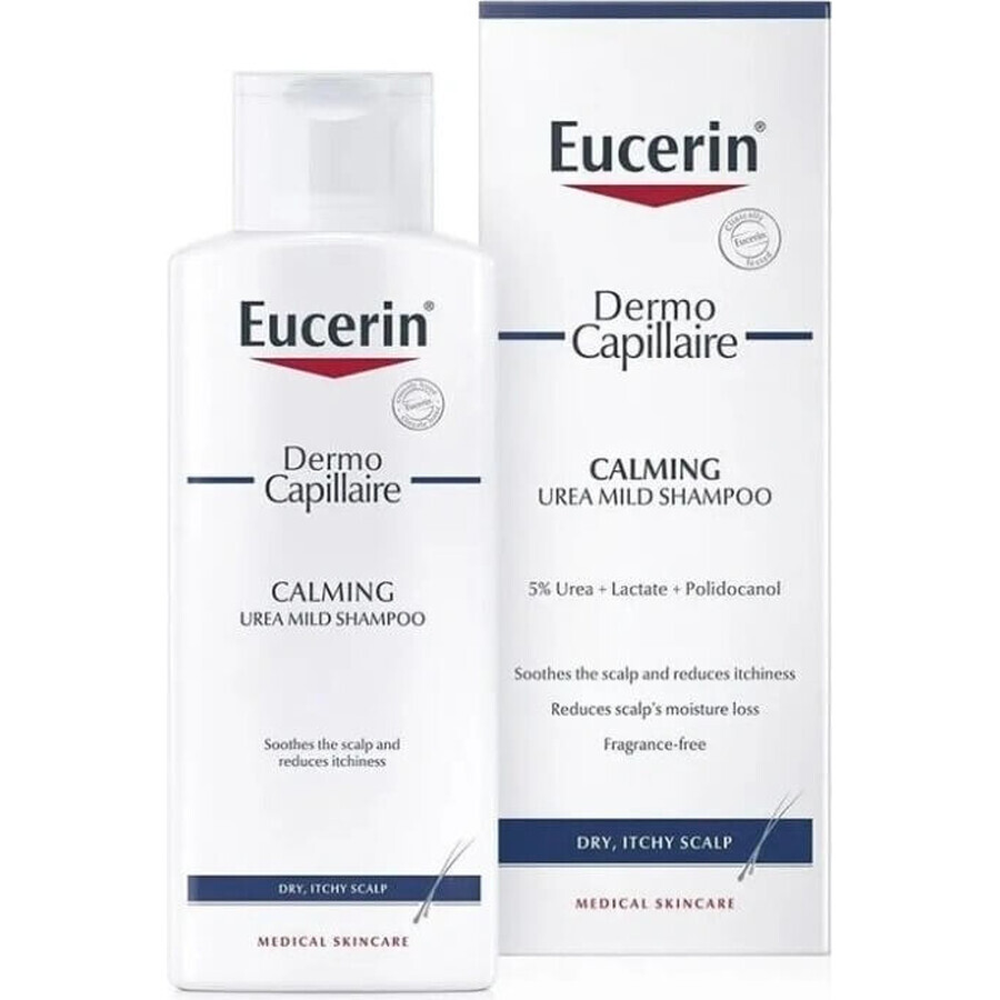 Eucerin DermoCapillaire 5% Urea Shampooing 1×250 ml pour peau sèche