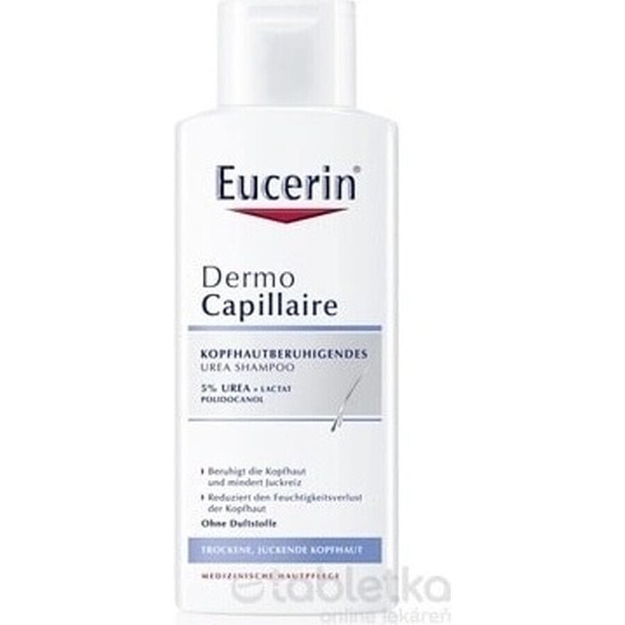 Eucerin DermoCapillaire 5% Urea Shampooing 1×250 ml pour peau sèche