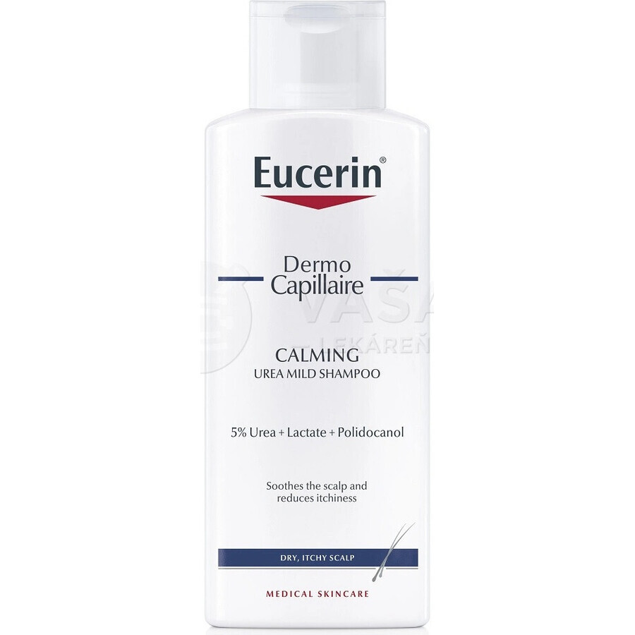 Eucerin DermoCapillaire 5% Urea Shampooing 1×250 ml pour peau sèche