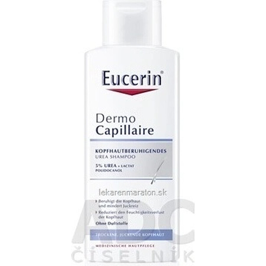 Eucerin DermoCapillaire 5% Urea Shampooing 1×250 ml pour peau sèche