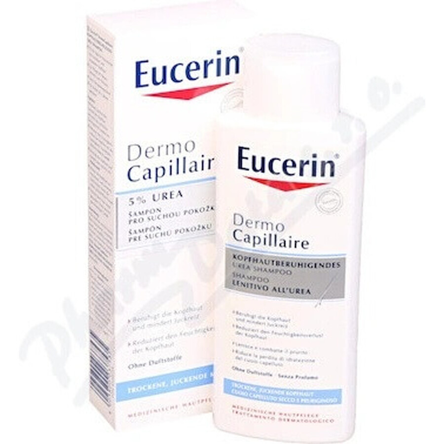 Eucerin DermoCapillaire 5% Urea Shampooing 1×250 ml pour peau sèche