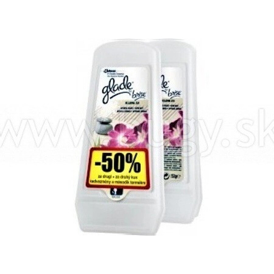 Glade Relaxing Zen Gel Relaxing Zen confezione da 2×150 g, deodorante per ambienti