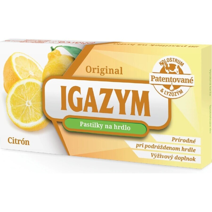 IGAZYM 1×20 pezzi, pastiglie al limone