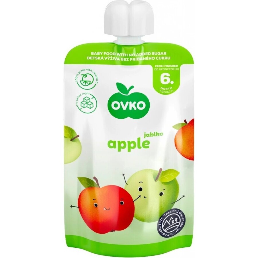 OVKO Baby Food Mela 1×120 g, capsula di frutta