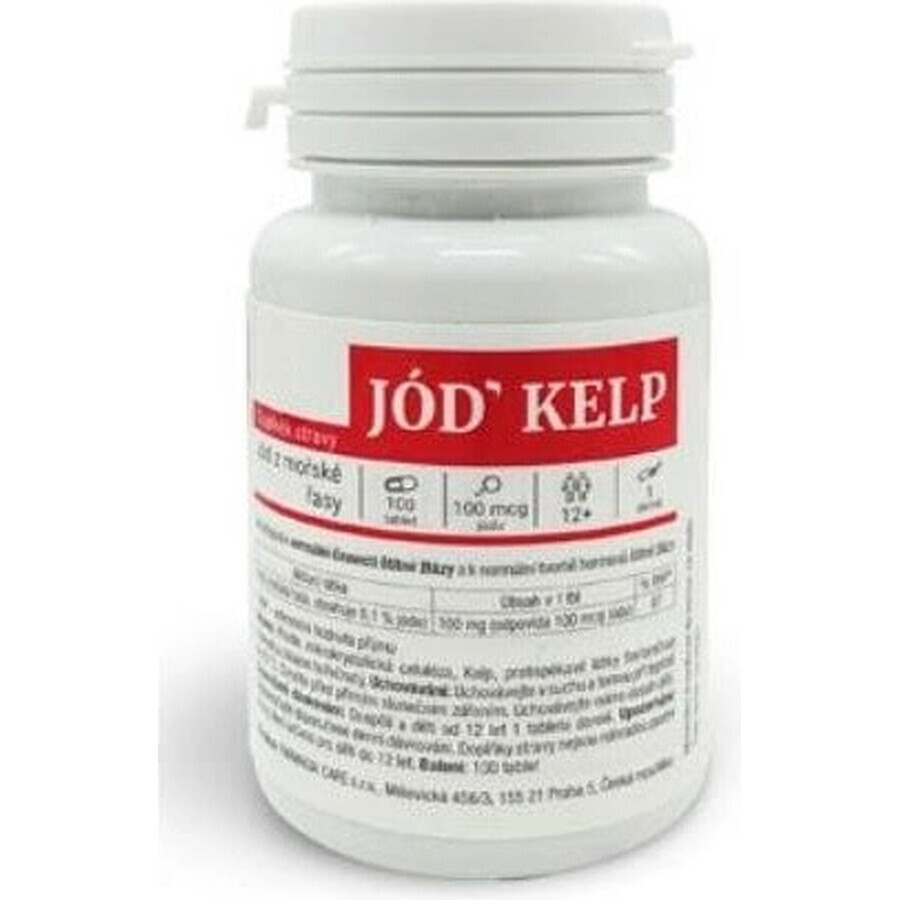 RED HEALTH CARE IODINE KELP 1×100 tbl, iodio