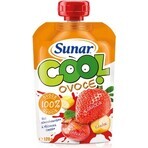 Sunar COOL Fruit Banana, fragole, mele 1×120 g, Banana, fragole, mele, 12m+