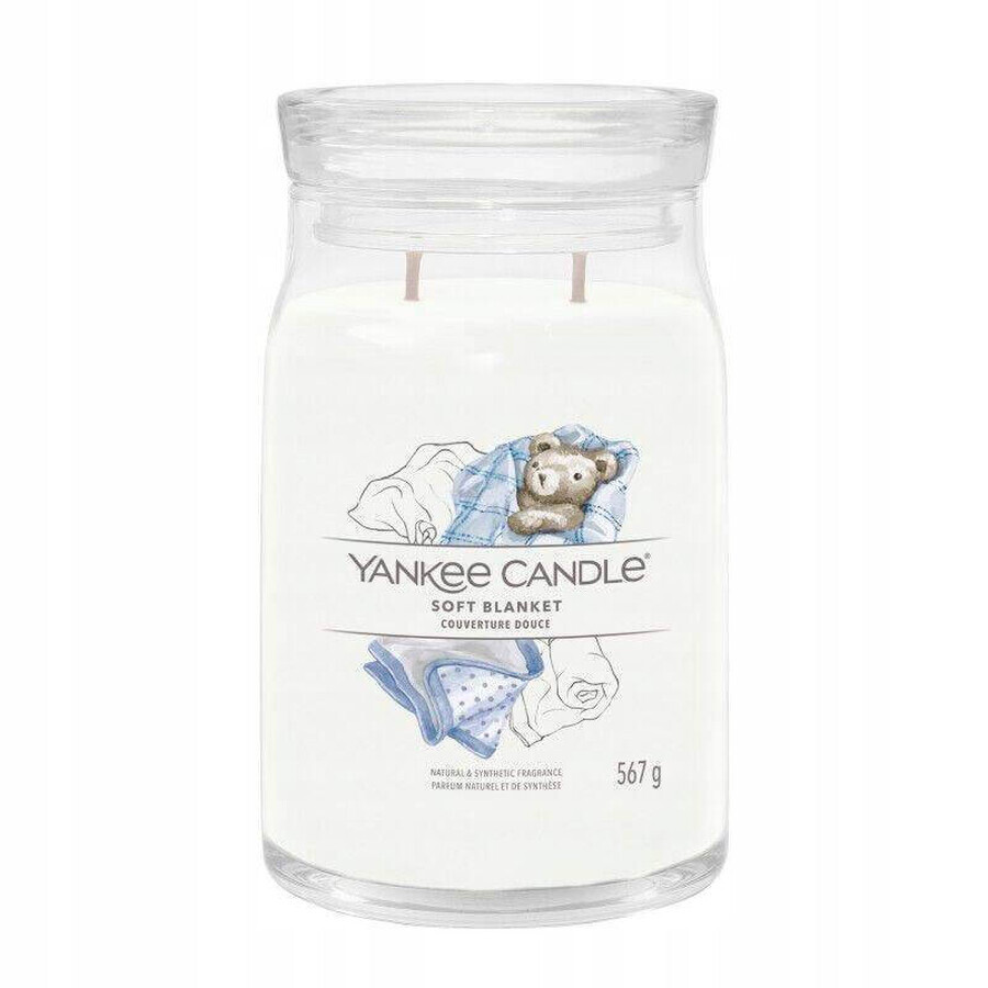 Vela perfumada Yankee Candle Signature Signature Large Soft Blanket™ 1×567 g, vela perfumada.